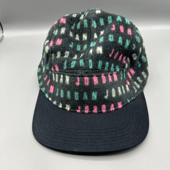 Air‎ Jordan 5 Panel Hat Men Black Sport Dna Fleece Jumpman Strap Back Cap